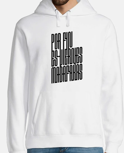 Sudadera POR FIN ES VIERNES MADAFAKAS negro