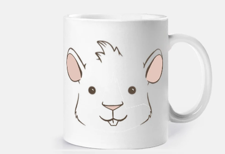 Tazza porcellino d&#39;india pig d&#39;india porcellino d&#39;india tazza personalizzabile caffè colazione