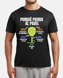 Padel - Camiseta de pádel con plataforma de tenis