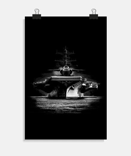 Poster portaerei, marina militare, marinai, poster della difesa nazionale,