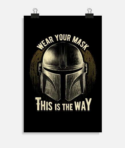 Poster porte ton masque - c'est la façon dont la commande