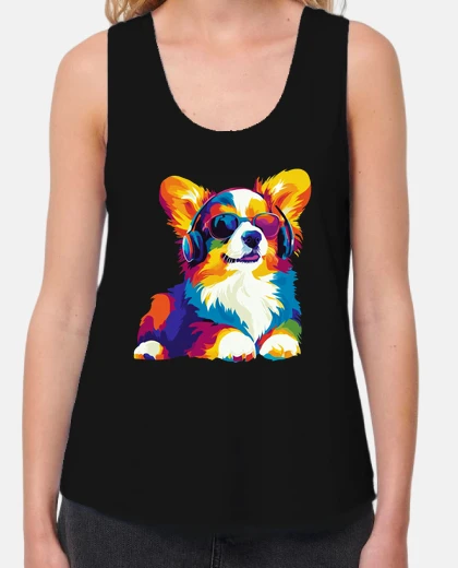Tee-shirt portrait de corgi avec illustration de 