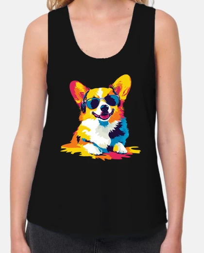 Tee-shirt portrait de corgi avec illustration de 