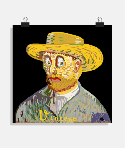Poster portrait de van gogh