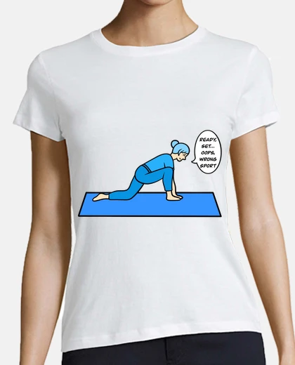 Tee-shirt pose de yoga fente basse