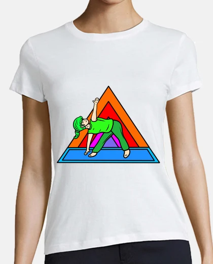 Tee-shirt pose triangulaire de yoga