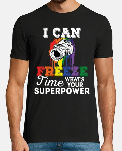 T-shirt Posso congelare il tempo qual è il tuo 