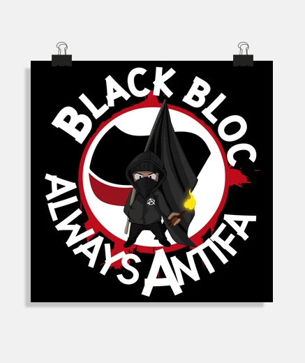Poster poster - black block always antifa