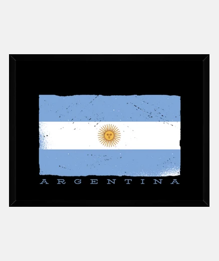 Cadre poster cadre , pour décoration de la maison , home staging , drapeau argentin d argentine,, pas cher