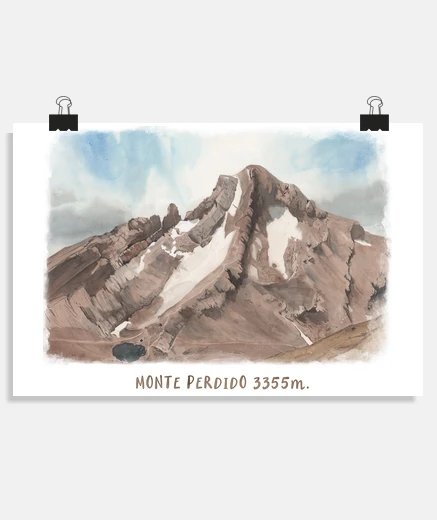 Poster poster del montagna perso