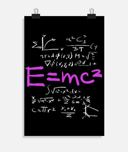 Poster poster della teoria della relatività di albert einstein