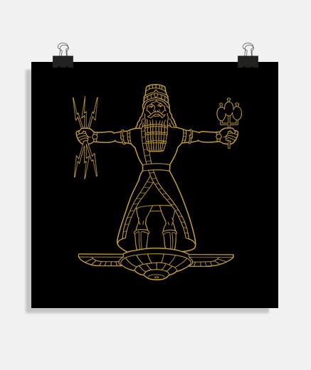 Poster poster di anunnaki lineare