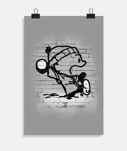 Poster poster di lanciatore di palle di neve