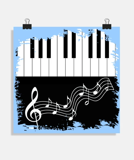 Poster poster di spartiti del conservatorio di pianoforte del pianista poster dello studio del negozio dell