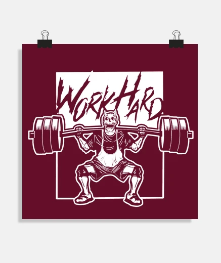 Poster poster gym squat