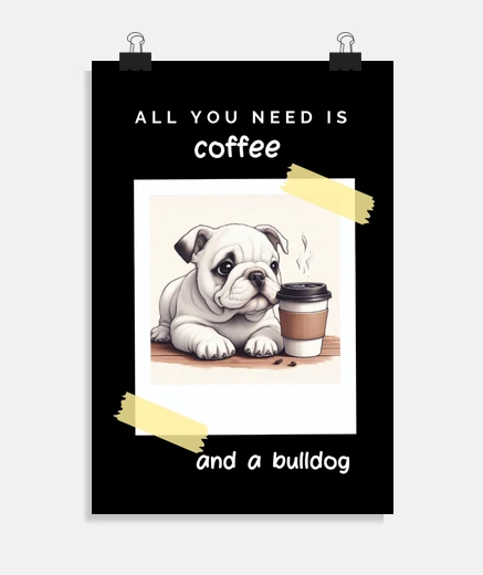 Poster poster tutto ciò di che bisogno è il caffè