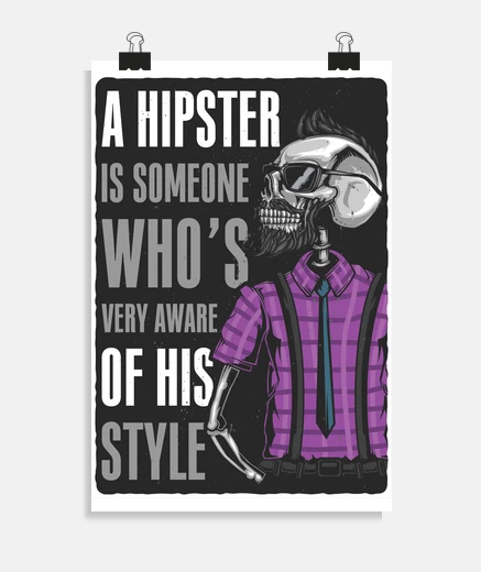 Poster poster verticale hipster 2: 3 - (20 x 30 cm)