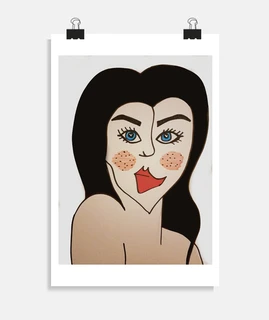 poster ragazza dark centrata