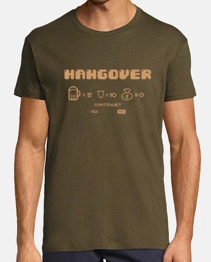 T-shirt postumi di sbornia