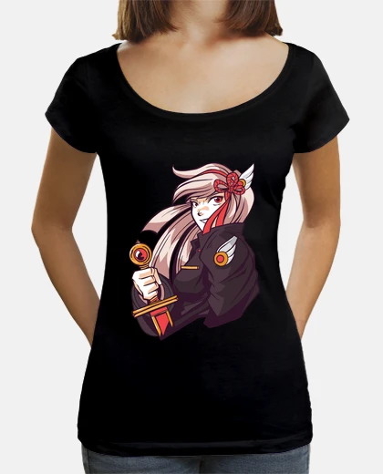 T-shirt potere della ragazza dell39eroe manga a