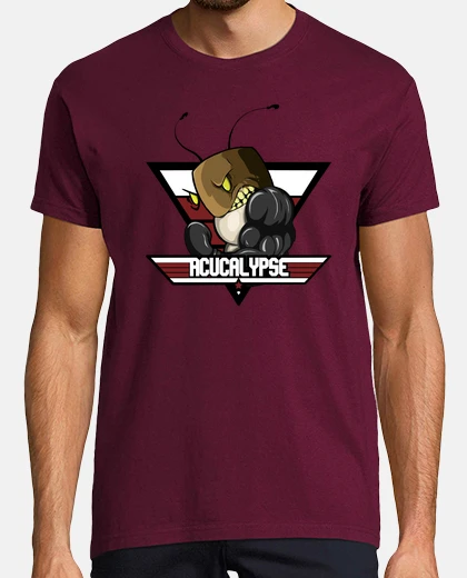 T-shirt potere di scarafaggio manica corta uomo