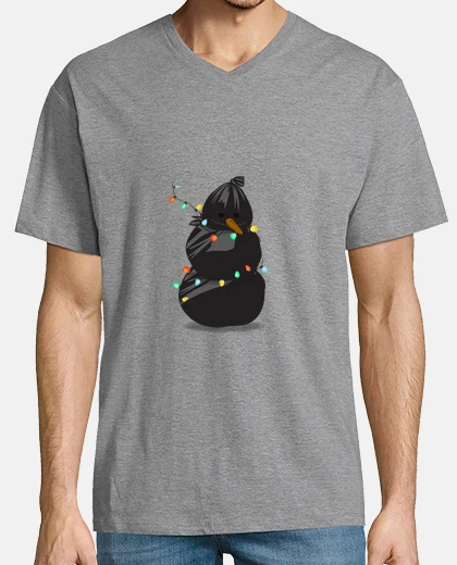 Tee-shirt poubelle bonhomme de neige