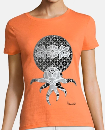 Tee-shirt poulpe dentelle 2