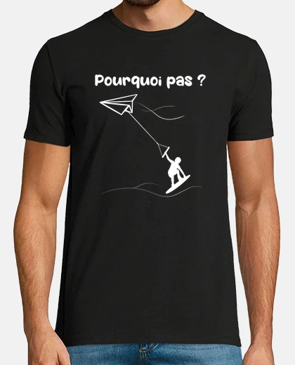 Tee-shirt Pourquoi pas Origami wakeboard