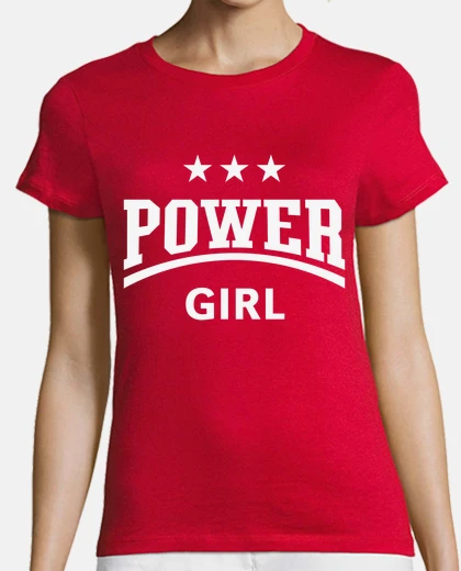 Camiseta power girl - hija - hermana - blanca