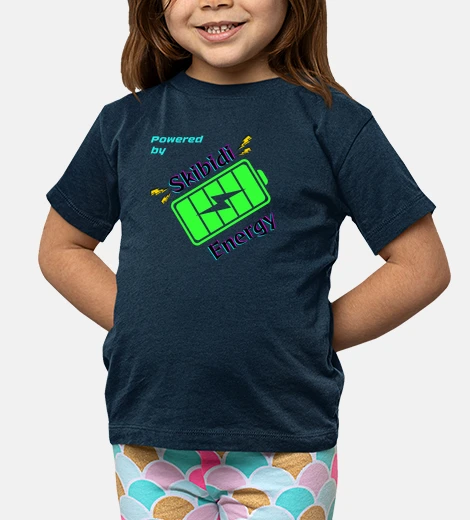 Kids Powered by Skibidi Energy Meme Tee