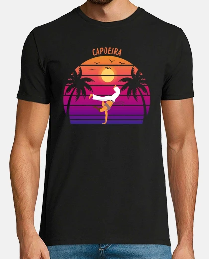 Camiseta práctica de baile capoeira