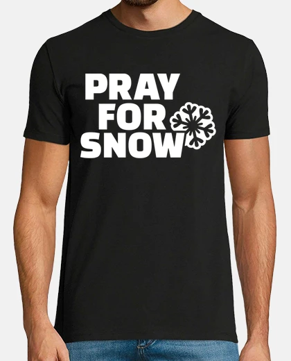 T-shirt prega per la neve