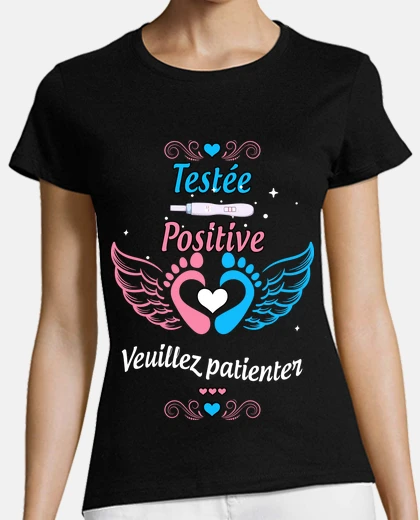 Playera pregnancy announcement couple baby anno