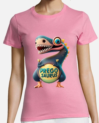 Funny Dinosaur Expecting Mother Pregnant Women's T Shirt
