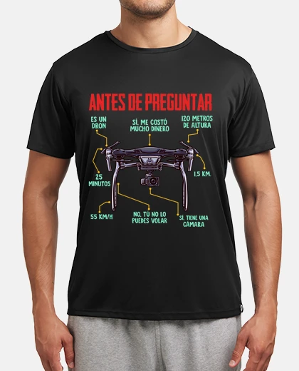 Camiseta Preguntas Piloto De Drones Radiocontrol Dron Geek