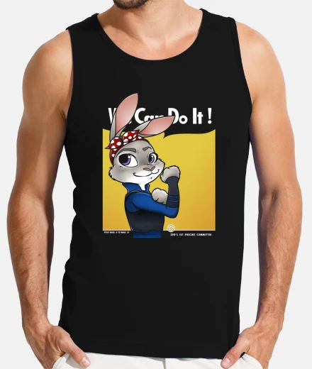 Tee-shirt premier tank mens officier de lapin