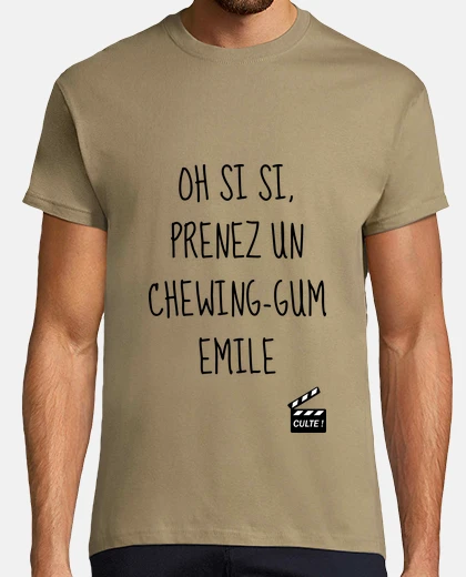 Tee-shirt Prenez un chewing-gum Emile - Culte