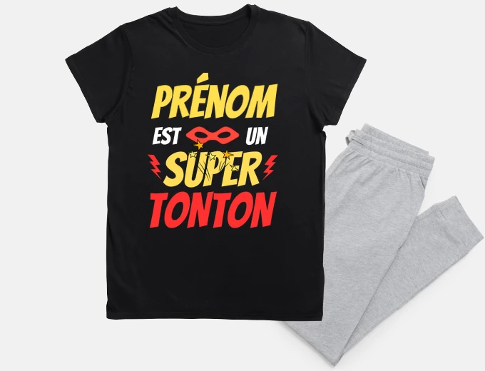 Prénom Super Tonton Héro