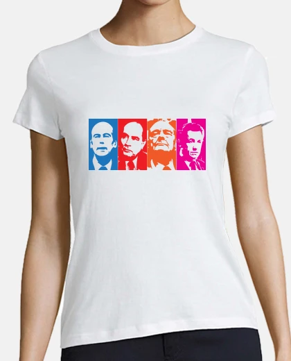 Tee-shirt Présidents Français - Vintage