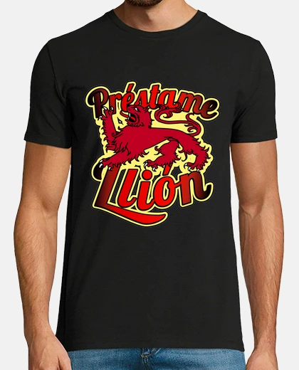 Tee-shirt prêtez-moi liion beige