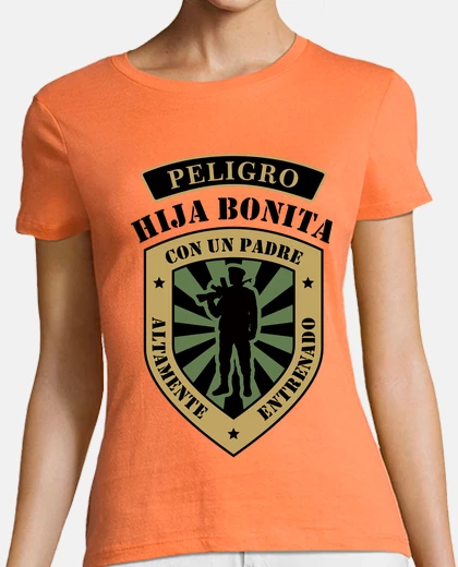 T-shirt pretty daughter with a highly trained f