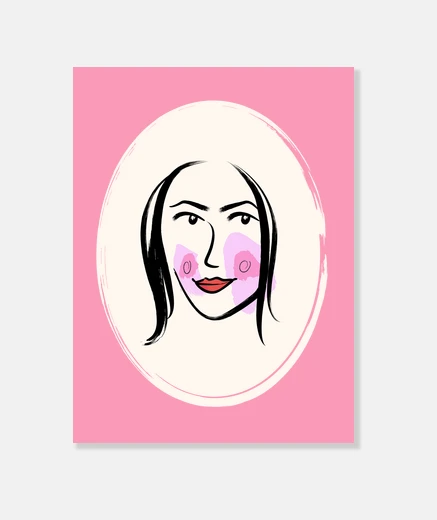 Wall pretty face