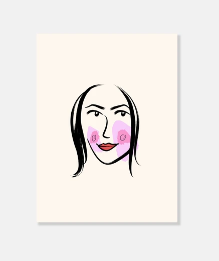 Wall pretty face