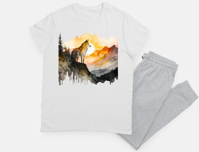 Pyjama pretty wolf