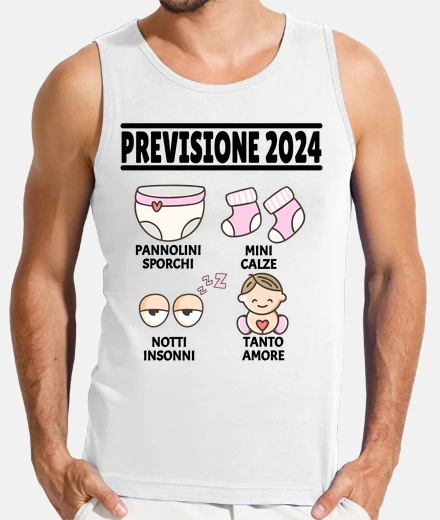 T-shirt Previsione 2024   Annuncio Gravidanza