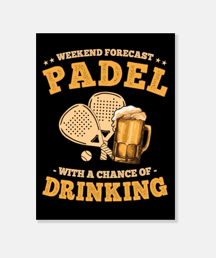 Tableau prévisions week-end padel et bière