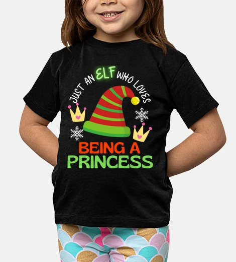 Kids princess elf christmas party matching