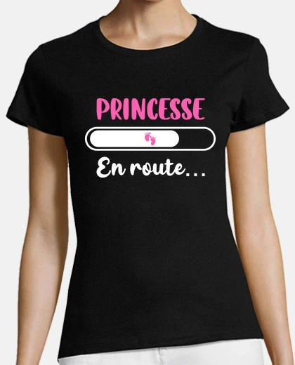Tee-shirt Princesse en route... T-shirt femme enc