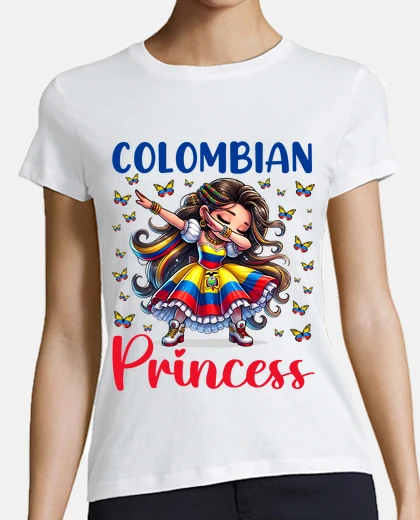 T-shirt principessa colombiana che fa dabbing p