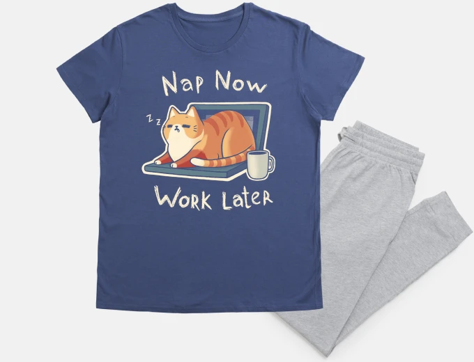 Pigiama priori ties nap - pro crastination simp